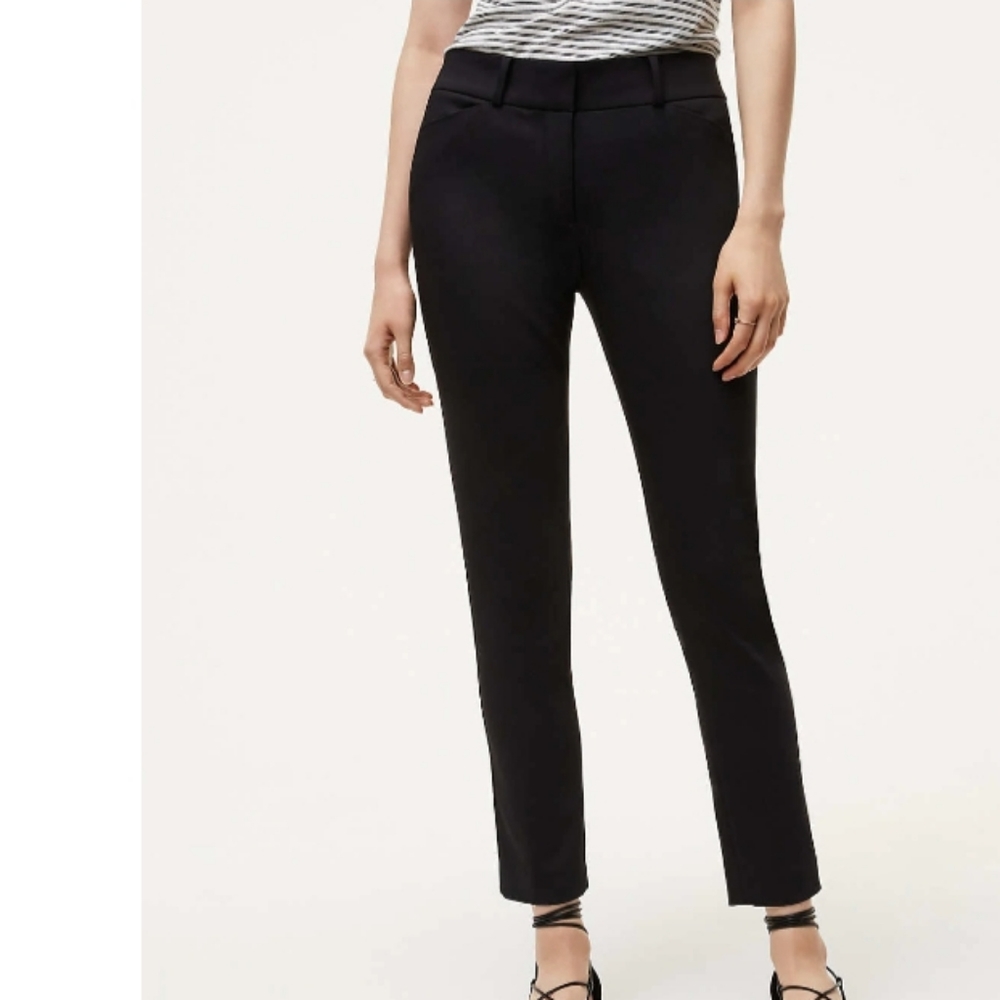Loft julie skinny ankle pants in curvy fit size 8